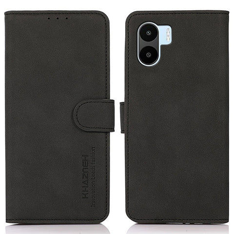KHAZNEH For Xiaomi Redmi A1 4G Wallet Stand Phone Case Textured PU Leather Full Protection Inner TPU Cover
