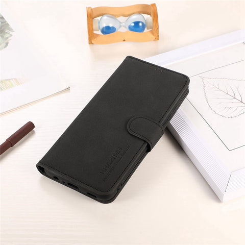 KHAZNEH For Xiaomi Redmi A1 4G Wallet Stand Phone Case Textured PU Leather Full Protection Inner TPU Cover