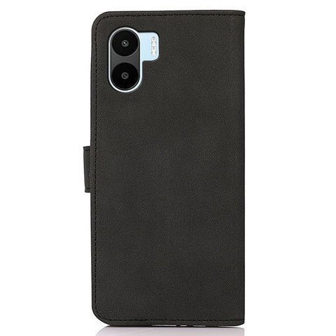 KHAZNEH For Xiaomi Redmi A1 4G Wallet Stand Phone Case Textured PU Leather Full Protection Inner TPU Cover