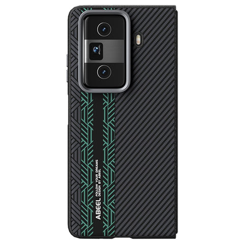 ABEEL For Honor Magic Vs3 5G Case PC + TPU + Aluminum Alloy + PU Leather Slim Phone Back Cover Magnetic Case