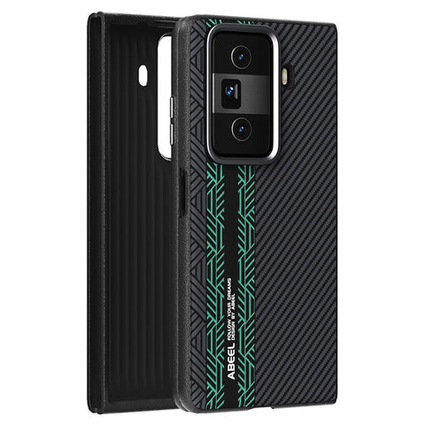 ABEEL For Honor Magic Vs3 5G Case PC + TPU + Aluminum Alloy + PU Leather Slim Phone Back Cover Magnetic Case