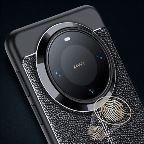 For Huawei Mate 70 Case Litchi Texture TPU Flexible Phone Cover, Black