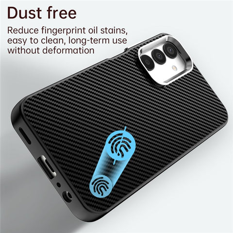 For Samsung Galaxy A05s 4G / M14 4G / F14 4G Case Cell Phone Hybrid Back Cover Carbon Fiber Texture