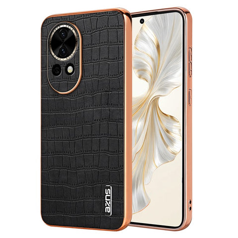 AZNS For Huawei nova 13 5G Case Electroplating Crocodile Texture PU+TPU Phone Cover