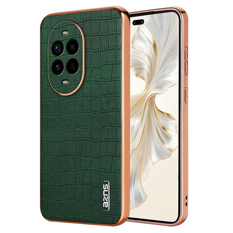 AZNS For Huawei nova 13 Pro 5G Case Electroplating Crocodile Texture PU+TPU Phone Cover