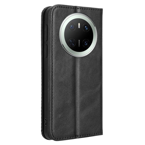 For Huawei Mate 70 Leather Case Wallet Stand Retro Texture Phone Cover