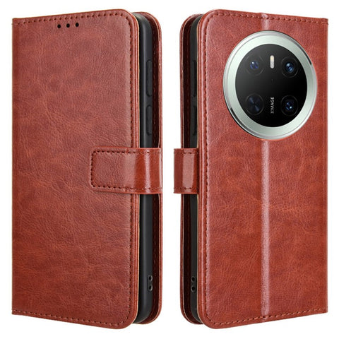 For Huawei Mate 70 Case Crazy Horse Texture PU Leather Phone Wallet Cover