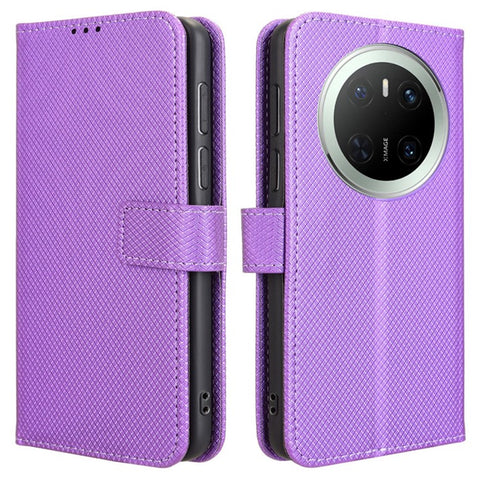 For Huawei Mate 70 Case PU Leather Diamond Texture Wallet Phone Cover