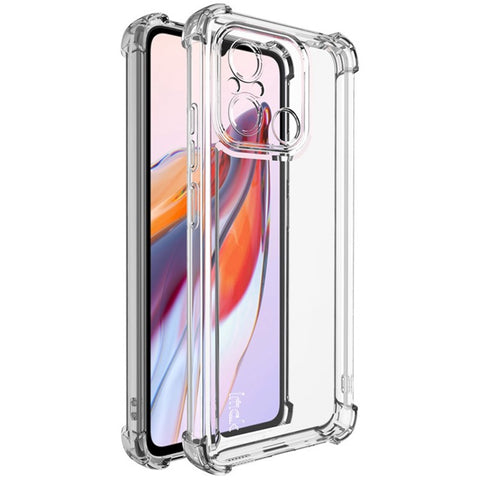 IMAK UX-4 Series For Xiaomi Redmi 12C 4G / 11A 4G Case Straight Frame Four Corner Shockproof Clear TPU Cover