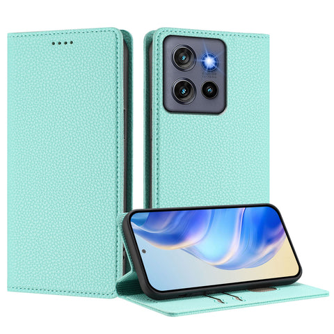 For Motorola Edge 60 Neo 5G / Edge 50 Neo 5G / Moto S50 5G / ThinkPhone 25 5G Wallet Case RFID Blocking Litchi Texture Leather Mobile Cover