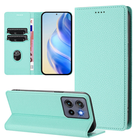 For Motorola Edge 60 Neo 5G / Edge 50 Neo 5G / Moto S50 5G / ThinkPhone 25 5G Wallet Case RFID Blocking Litchi Texture Leather Mobile Cover