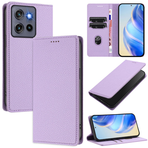 For Motorola Edge 60 Neo 5G / Edge 50 Neo 5G / Moto S50 5G / ThinkPhone 25 5G Wallet Case RFID Blocking Litchi Texture Leather Mobile Cover