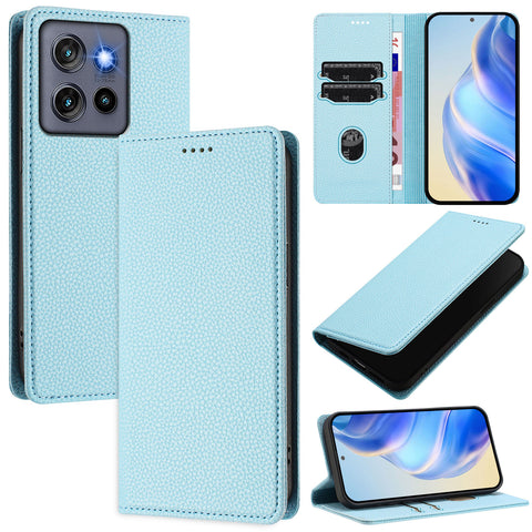 For Motorola Edge 60 Neo 5G / Edge 50 Neo 5G / Moto S50 5G / ThinkPhone 25 5G Wallet Case RFID Blocking Litchi Texture Leather Mobile Cover