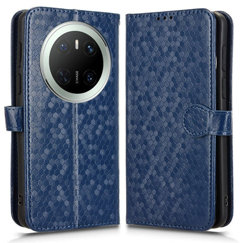 For Huawei Mate 70 Wallet Case Dot Pattern Imprint PU Leather Phone Cover