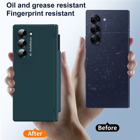 Phone Case for Samsung Galaxy Z Fold Special Hinge PC Cover with Stylus