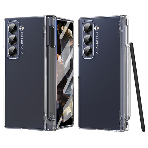Phone Case for Samsung Galaxy Z Fold Special Hinge PC Cover with Stylus