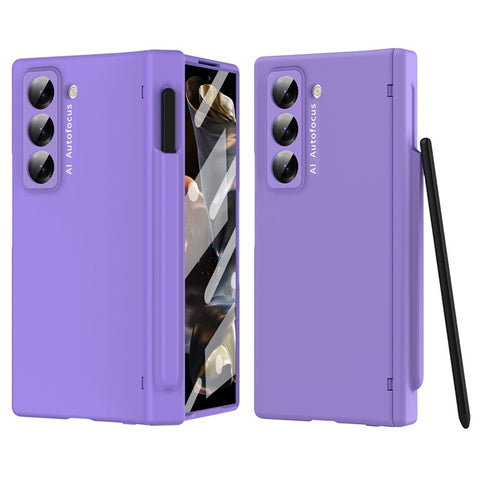 Phone Case for Samsung Galaxy Z Fold Special Hinge PC Cover with Stylus