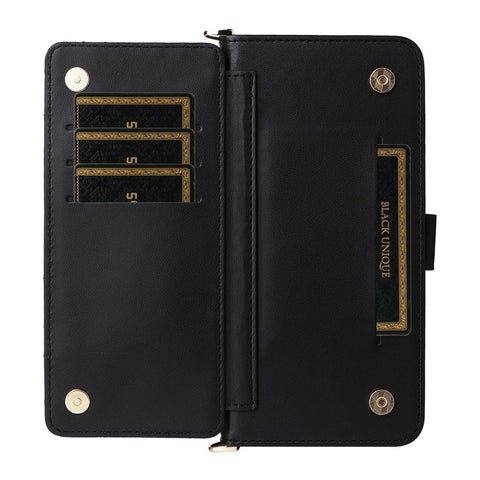 Wallet Phone Case for Motorola Moto G64y 5G / G64 5G / G54 Power 5G / G54 5G Leather Cover with Shoulder / Wrist Strap