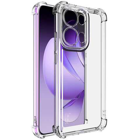 IMAK UX-4 Series For Oppo Reno13 Pro 5G Case Straight Frame Four Corner Shockproof Clear TPU Cover