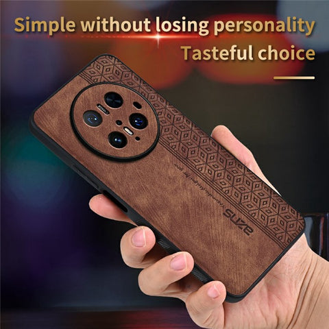 AZNS For Huawei Mate 70 Pro Case Protective PU Leather Covered TPU Phone Shell