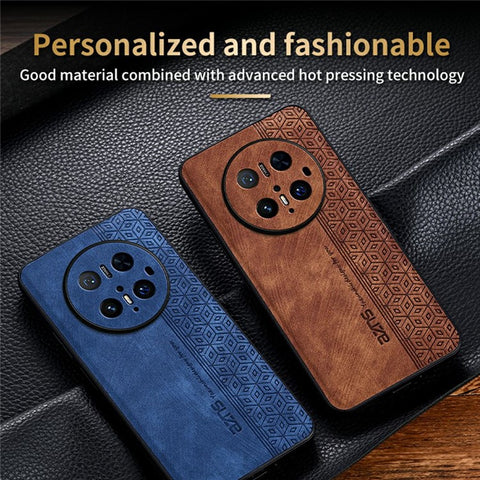 AZNS For Huawei Mate 70 Pro Case Protective PU Leather Covered TPU Phone Shell