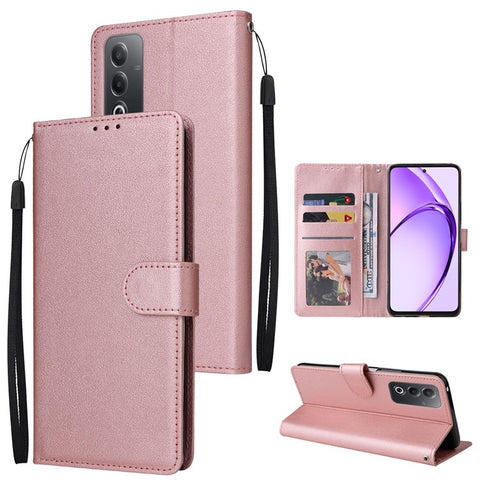 Wallet Phone Case for Oppo A80 5G / A3 Pro (India) 5G / A3 Pro (Global) 5G / K12x 5G (India) / A3x 5G (China) PU Leather Phone Cover
