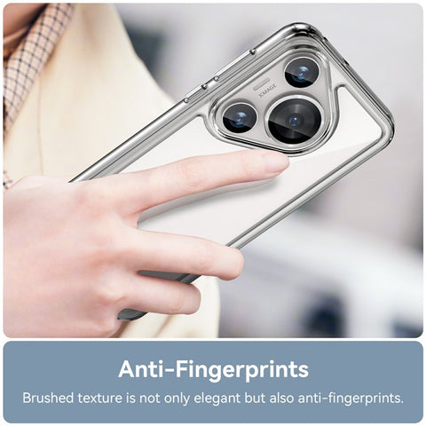 WANLONFENG MF Series for Huawei Pura 70 Pro+ / Pura 70 Pro Case TPU+Acrylic Clear Phone Cover with Tempered Glass Film