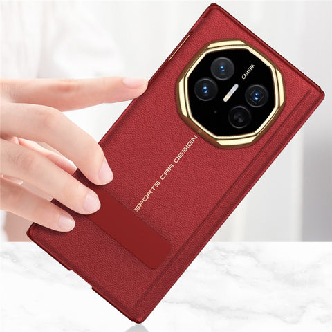 GKK For Huawei Mate XT Ultimate Case Magnetic Folding Full Protection PC PU Leather Slim Phone Cover