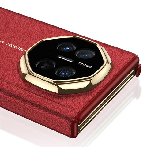 GKK For Huawei Mate XT Ultimate Case Magnetic Folding Full Protection PC PU Leather Slim Phone Cover