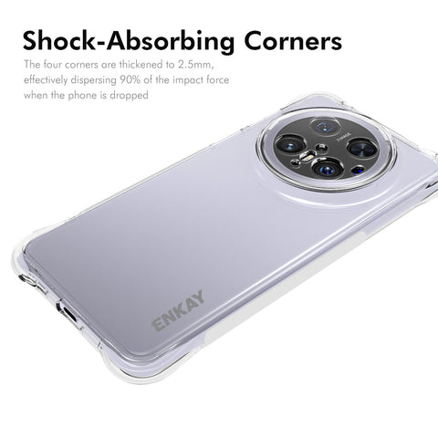 For Huawei Mate 70 Pro Clear Phone Case ENKAY HAT PRINCE Shockproof Anti-Slip TPU Cover