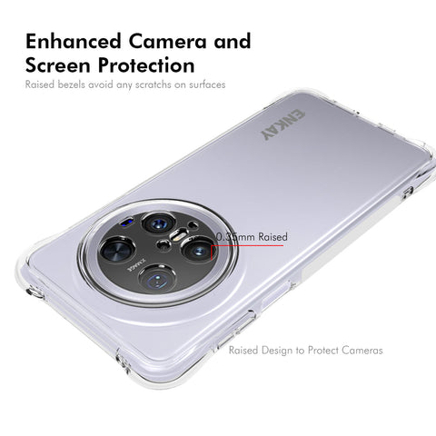 For Huawei Mate 70 Pro Clear Phone Case ENKAY HAT PRINCE Shockproof Anti-Slip TPU Cover
