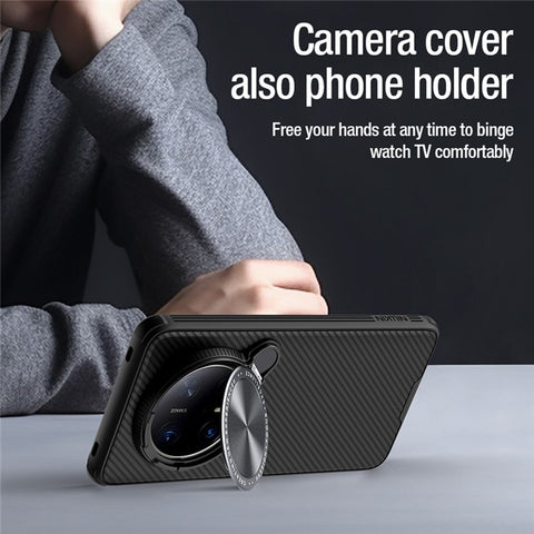 NILLKIN Camshield Prop Magnetic Series for Huawei Mate 70 Pro+  /  Mate 70 Pro Magnetic Case PC+TPU Phone Cover with Camera Cover