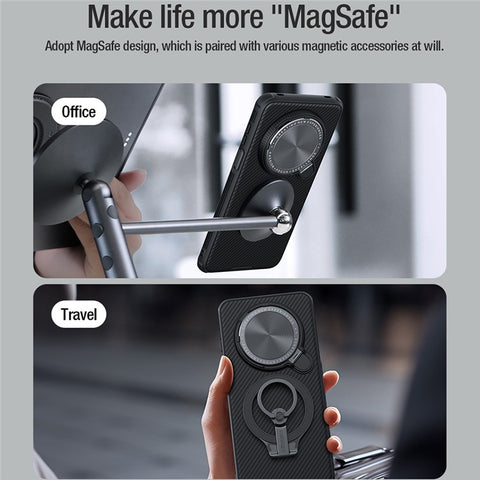 NILLKIN Camshield Prop Magnetic Series for Huawei Mate 70 Pro+  /  Mate 70 Pro Magnetic Case PC+TPU Phone Cover with Camera Cover