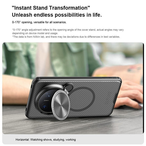 NILLKIN Camshield Prop Magnetic Translucent Series for Huawei Mate 70 Pro+ / 70 Pro Case TPU+PC Phone Cover with Camera Lid