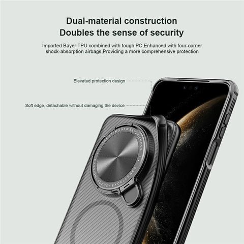 NILLKIN Camshield Prop Magnetic Translucent Series for Huawei Mate 70 Pro+ / 70 Pro Case TPU+PC Phone Cover with Camera Lid