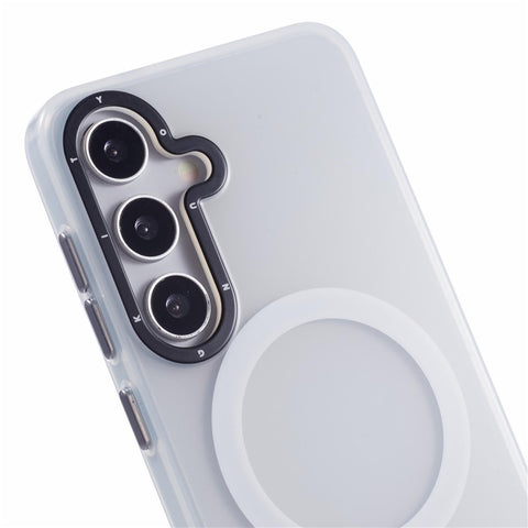 YOUNGKIT For Samsung Galaxy S25 Matte Magnetic Case PET TPU Shockproof Phone Cover