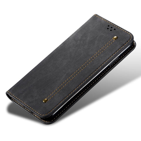 For Huawei Mate 70 Case Jeans Cloth Texture Anti-Scratch Leather Stand Phone Cover
