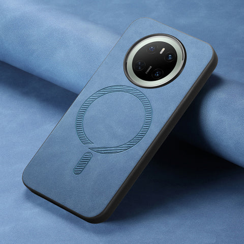 For Huawei Mate 70 Leather Back Magnetic Case Skin-touch Phone Cover