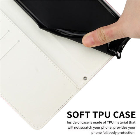 For Samsung Galaxy S25 / S24 Stand Case Marble Pattern PU Leather Wallet Phone Cover with Wrist Strap