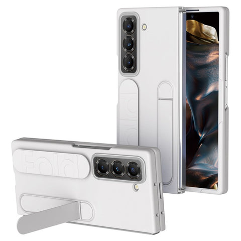 Kickstand Wristband Phone Case for Samsung Galaxy Z Fold Special PC Silicone Mobile Cover