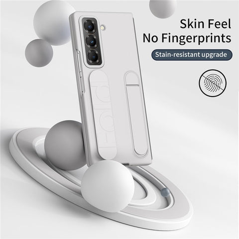 Kickstand Wristband Phone Case for Samsung Galaxy Z Fold Special PC Silicone Mobile Cover