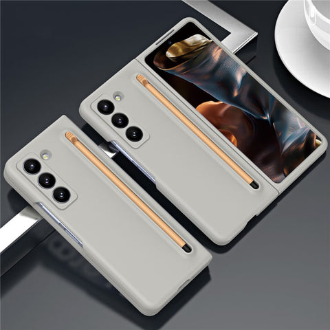 Phone Case with Stylus for Samsung Galaxy Z Fold Special Hard PC Back Cover