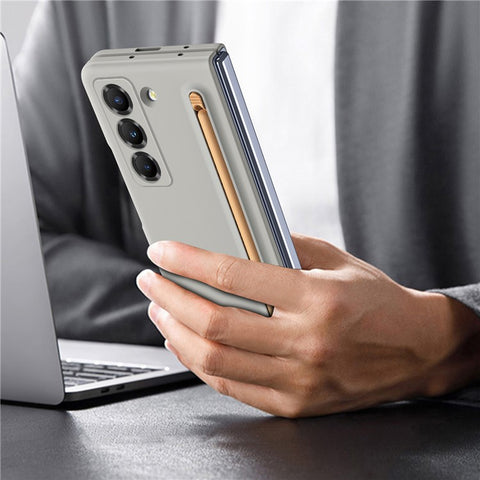 Phone Case with Stylus for Samsung Galaxy Z Fold Special Hard PC Back Cover