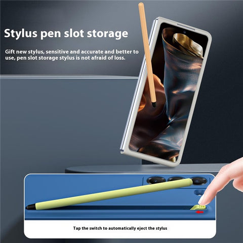 Phone Case with Stylus for Samsung Galaxy Z Fold Special Hard PC Back Cover