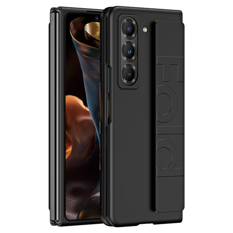 Wristband Phone Case for Samsung Galaxy Z Fold Special Rubberized Hard PC Mobile Cover