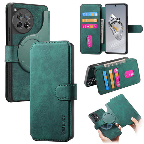 CASENEO For OnePlus 13 Magnetic Case  Detachable Leather Phone Wallet Cover