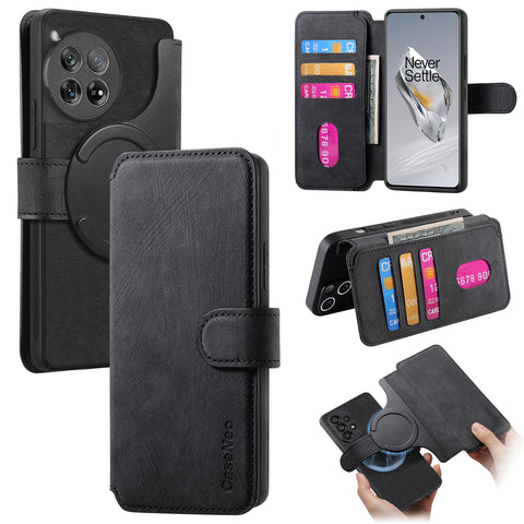 CASENEO For OnePlus 13 Magnetic Case  Detachable Leather Phone Wallet Cover
