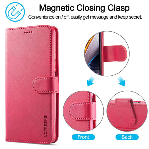 LC.IMEEKE For Xiaomi Redmi 10 5G / Poco M5 4G / M4 5G / Redmi Note 11E 5G / Redmi 10 Prime+ 5G / 11 Prime 5G Phone Wallet Case PU Leather Stand Magnetic Phone Cover