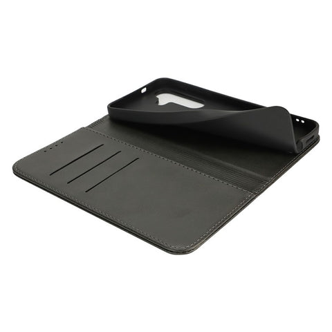 For Samsung Galaxy S25+ Case PU Leather Calf Textured Magnetic Closing Smart Phone Cover