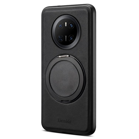 DENIOR A14 For Huawei Mate 70 Magnetic Case Rotary Kickstand Leather PC TPU Phone Cover